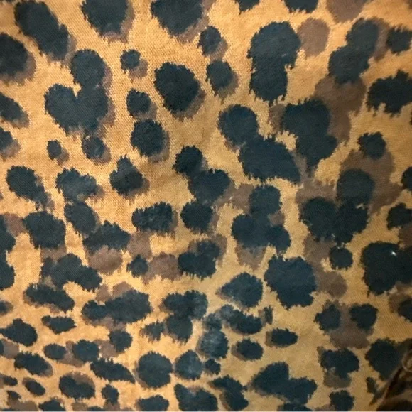 #702 Madewell flutter sleeve animal print wrap dress size large - Picture 10 of 13